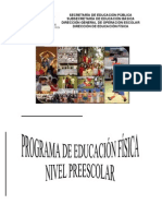 1)PROGRAMA DE EDUCACIÓN FÍSICA NIVEL  PREESCOLAR