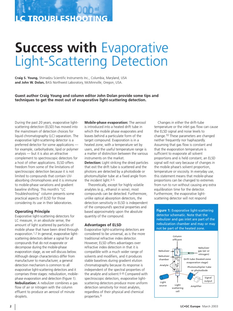 ELSD Techniques for Liquid Chromatography | PDF
