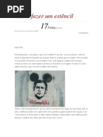Como Fazer Um Estencil