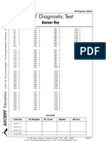 Cat Diagnostic Answer Key