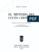 Casel Odo - El Misterio Del Culto Cristiano