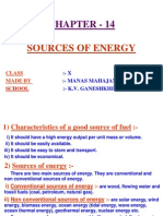 14 Sources of Energy