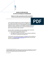 Preparation Test Francais PDF