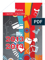 Post Office Rates Brochure (1 April 2013-31 March 2014) of South Africa