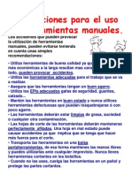 Precauciones Uso de Herramientas Manuales