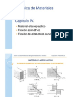 Capitulo IV. Material Elastoplastico y Flexion Asimetrica