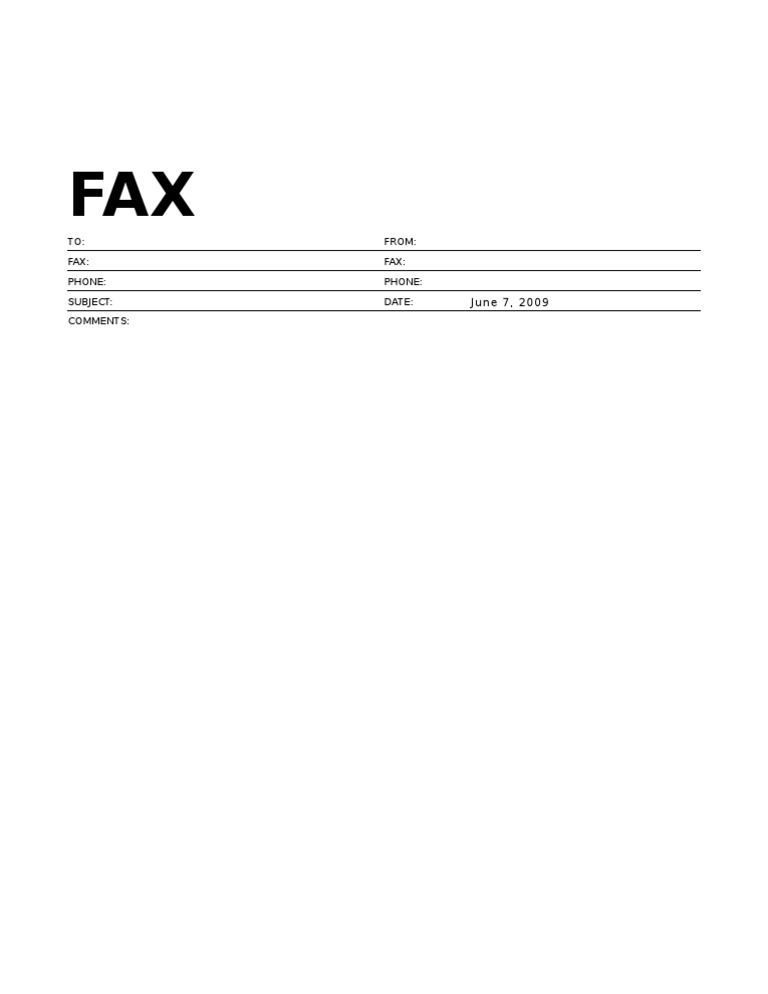 General Fax | PDF