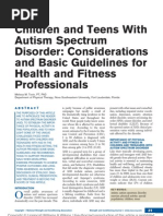 Children and Teens With Autism Spectrum Disorder .5