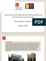 Convocatoria Vigías del Patrimonio CSA