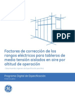 Factores de corrección por altitud de operación - GE Industrial Solutions