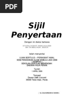 Contoh Sijil Penyertaan