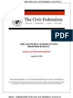 Civic Federation Analysis CPS FY2014 Budget