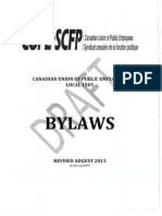CUPE 1505 Revised Bylaws/Aug. 2013
