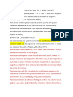 Desarrollo socioemocional adolescente