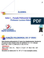 Prof. Luciano Nóbrega - Aula Função 2º Grau