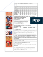 Tabela de Jogos Da Copa Deuzimar de Futebol - Categoria Infantil-98