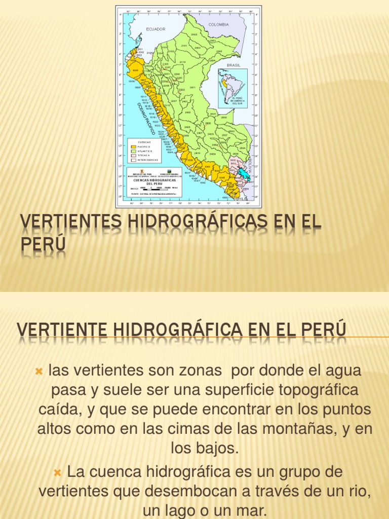 Vertientes Hidrográficas del Perú | PDF