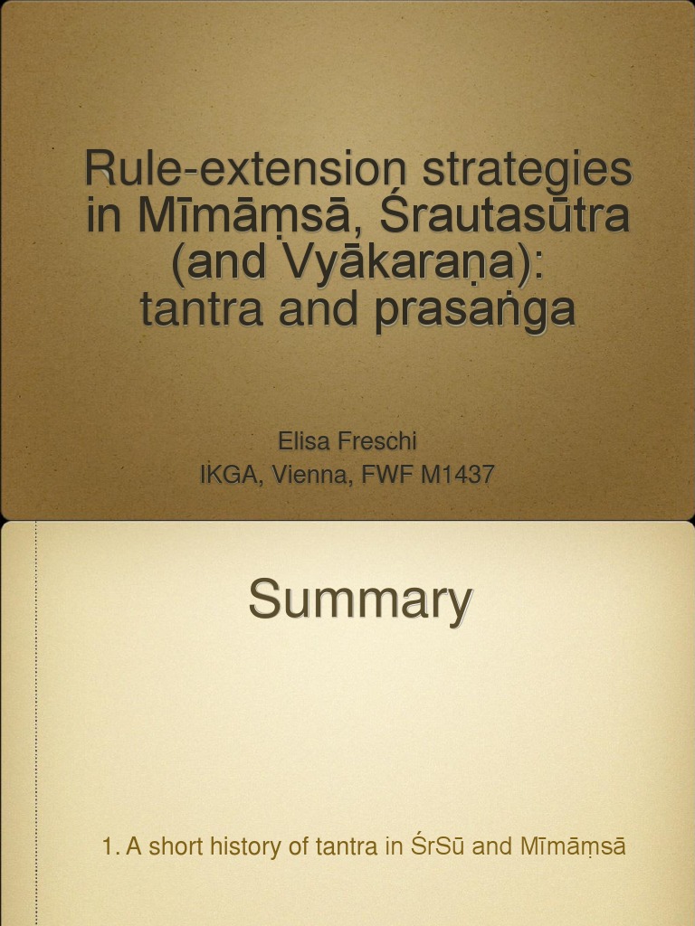 RuleExtension Strategies in Ancient Indian Ritual and Linguistic Texts