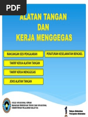Alatan Tangan Dan Kerja Menggegas Pdf