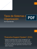 Tipos de Sistemas en La Organización