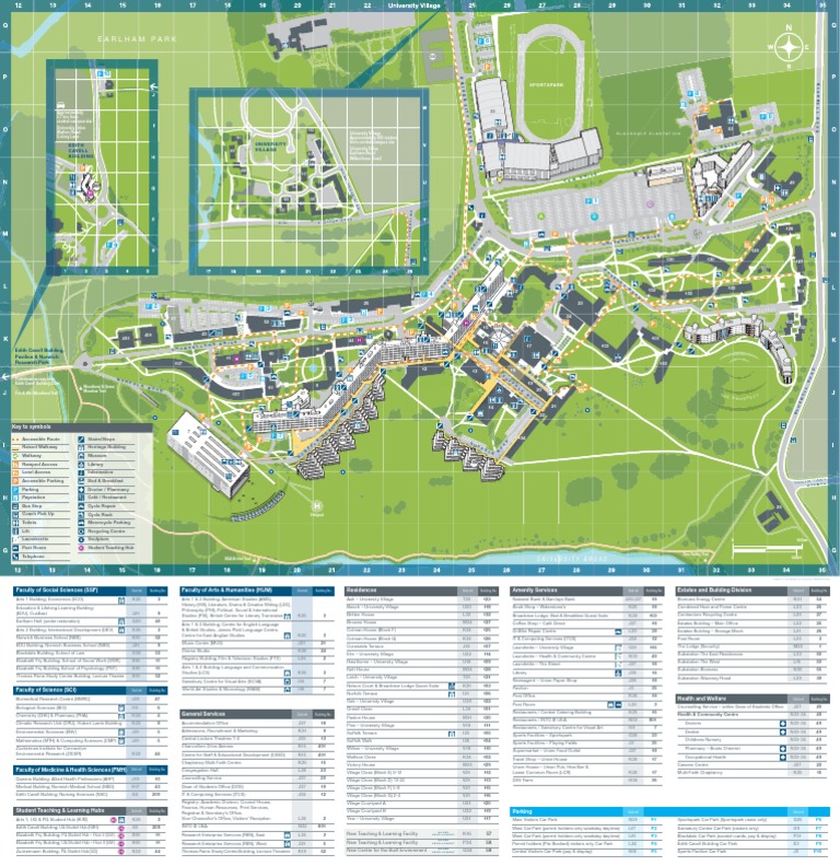 UEA Campus Map Personal Growth