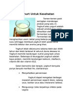 Yoghurt Untuk Kesehatan