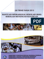 Petunjuk Teknis BOS SMK 2013 PDF