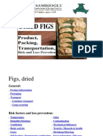 Dried Figs: Packing, Transporting and Risk Factors