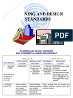 Planning and Design Standards For A Residential Subd