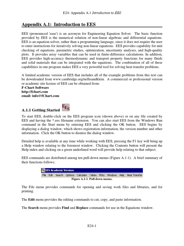 Introduction to Engineering Equation Solver | PDF | Equations | Heat ...