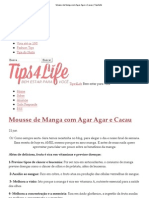 Mousse de Manga Com Agar Agar e Cacau _ Tips4Life