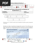 Atividade 06 - Ficha Validação Competencias