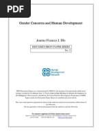 Gender Concerns and Human Development