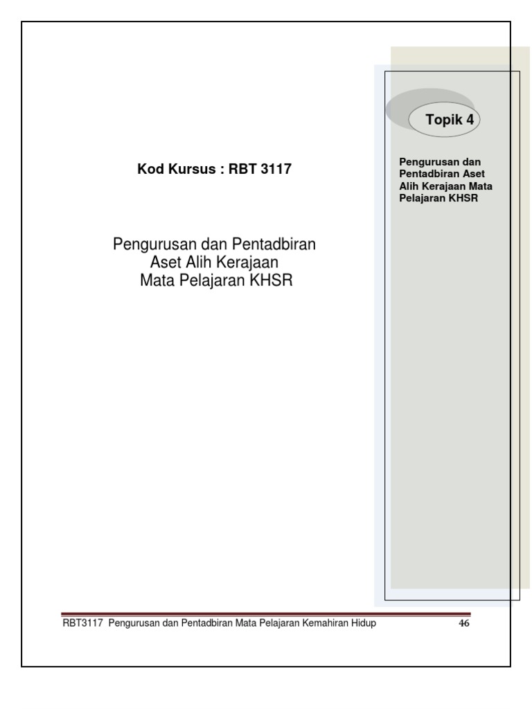 Topik4 Perolehan Dan Pengurusan Aset Pdf