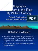 Allegory in The Lord of The Flies by William Golding: Political, Psychological and Religious Allegory Within The Novel