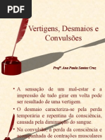 14 vertigens, desmaio e convulsão