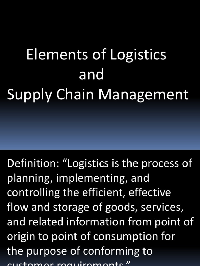 12 Principles Of Logistics , Principles of Logistics – AWBOZ