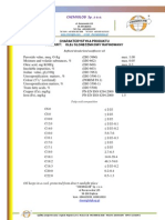 Refined Deodorized Sunflower Oil - Chemical Products Specification Sheet