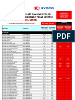 Tüm Modellere Ai̇t Yedek Parça Fi̇yat Li̇stesi̇ (10 07 2013) Kampanyali PDF