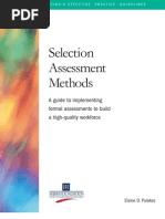 Selection Assessment Methods