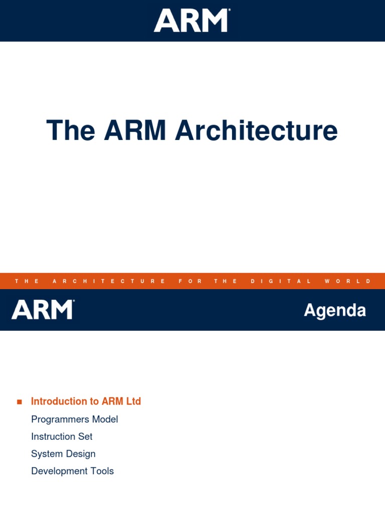 Arm Overview PDF Arm Architecture Instruction Set