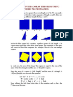 Proof of Pythagoras Theorem Using Vedic Mathematics