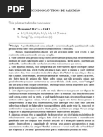 CANTICO DOS CANTICOS DE SALOMÃO casais central