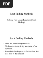 Root Finding Methods_Solving Non-Linear Equations(Root Finding)