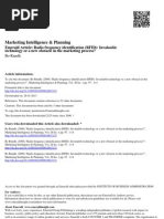 RFID - Invaluable Technology or a New Obstacle in the Marketing Process