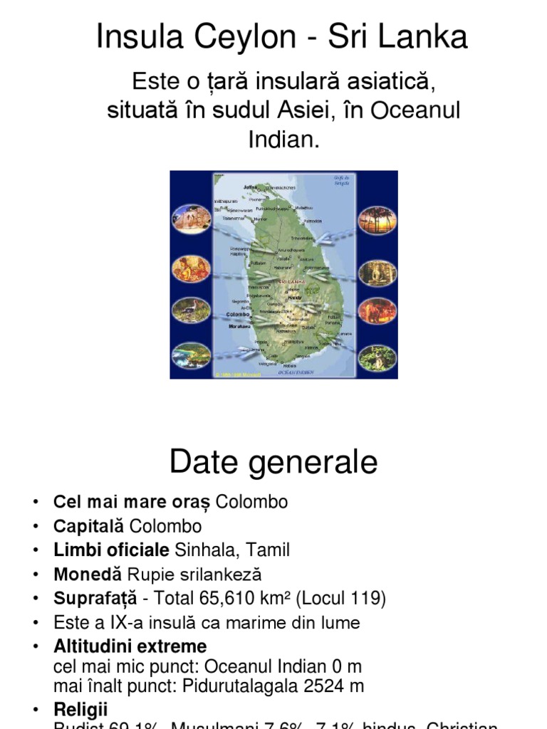 Insula Ceylon - Sri Lanka | PDF