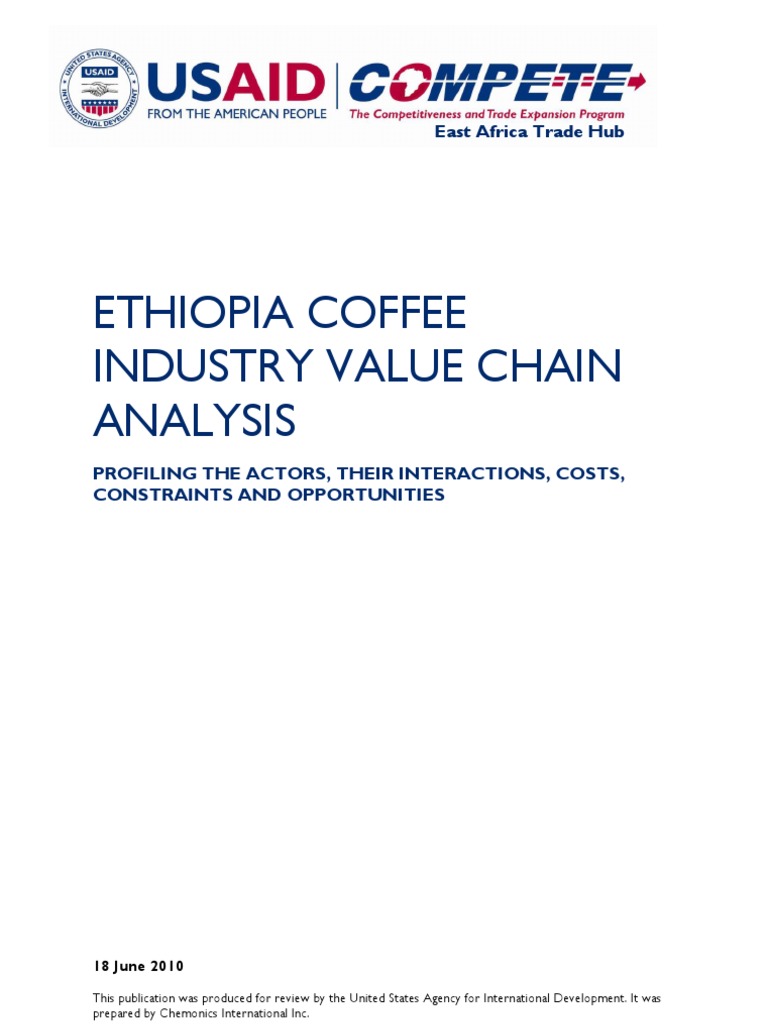 Ethiopia Coffee Value Chain Analysis | PDF | Coffee | Ethiopia