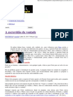 A Escravidão Da Vontade - Portal Da Teologia PDF