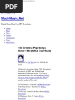 Download 100 Greatest Pop Songs Since 1963 WMA Download _ MuchMusicnet by Daniel Becker SN162197988 doc pdf
