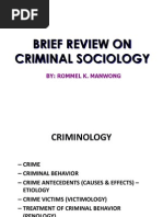 Download Review on Criminal Sociology by Ariel Cabangunay SN162198487 doc pdf